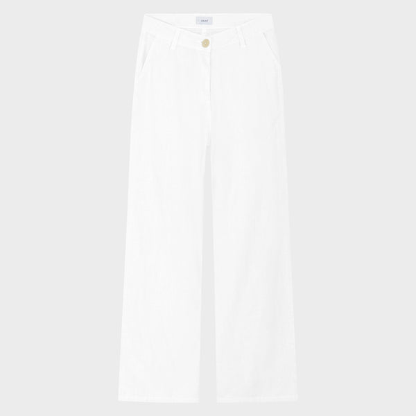 GRUNT GRDudai Linen pants Pants White