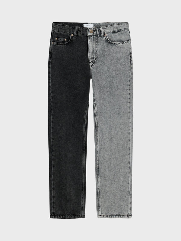 GRUNT 90s Straight twotone Jeans Black