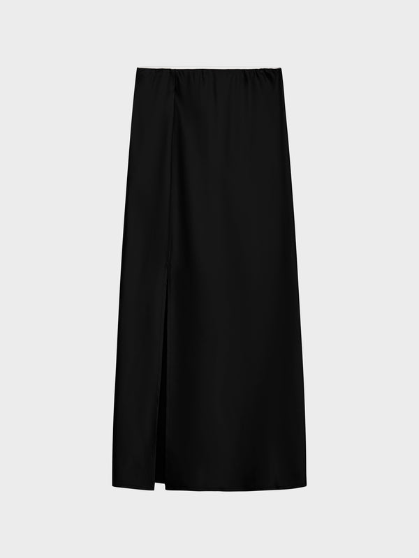 GRUNT Diemen Satin Skirt Skirts Black