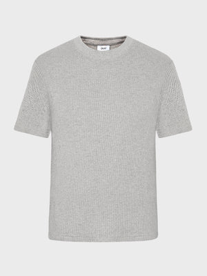 GRUNT GRAlf Waffle SS Tee T-Shirts Light Grey Melange