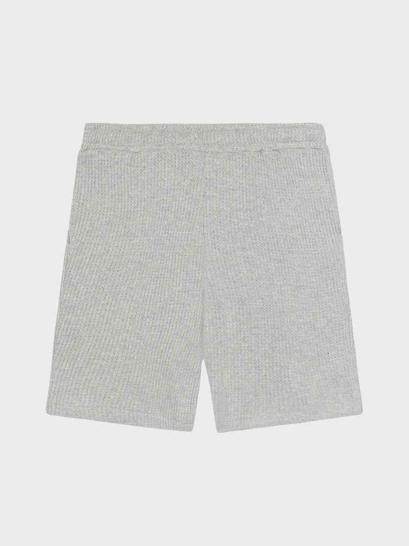 GRUNT GRAli Waffle Shorts Shorts Light Grey Melange