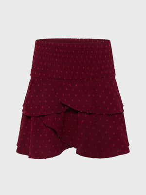 GRUNT GRAnti Dot Skirt Skirts Mørk rød