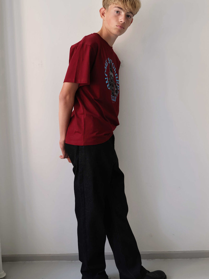 GRUNT GRBaxter SS Tee T-Shirts Mørk rød