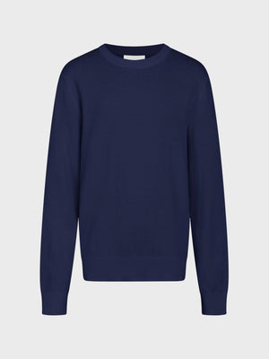 GRUNT GRCarl Crew Knit Knits Navy