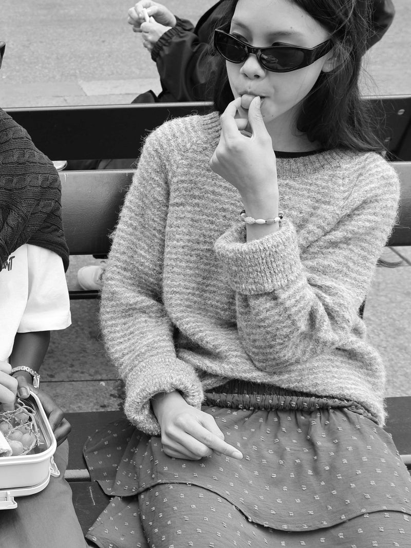 GRUNT GRCienne LS Crew Knit Knits Dark Grey