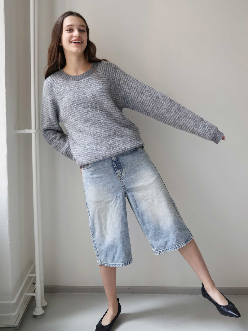 GRUNT GRCienne LS Crew Knit Knits Dark Grey