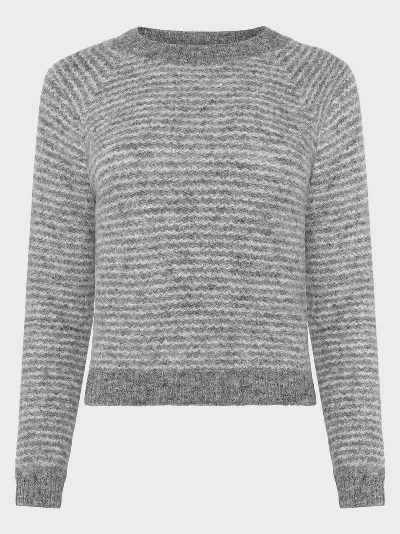 GRUNT GRCienne LS Crew Knit Knits Dark Grey