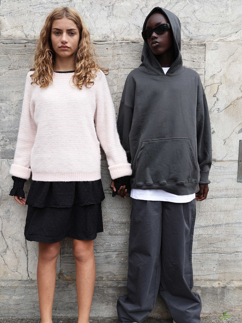 GRUNT GRCienne LS Crew Knit Knits Lyserød