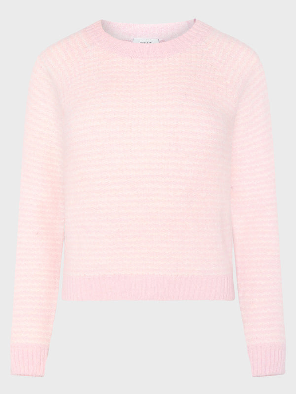 GRUNT GRCienne LS Crew Knit Knits Lyserød