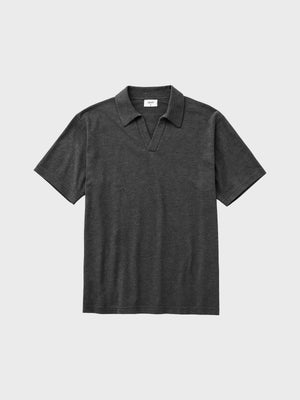 GRUNT GREddie SS Knit Knits Black Melange