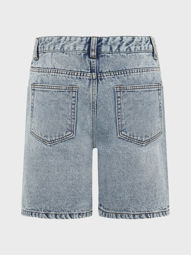 GRUNT GRGlori Mid-Rise Blue vintage Shorts Shorts Blue Vintage