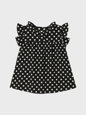 GRUNT GRGritt Dots Top Tops Black