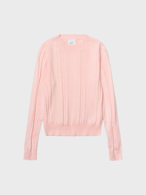 GRUNT GRHilda VIS LS Knit Knits Lys rød