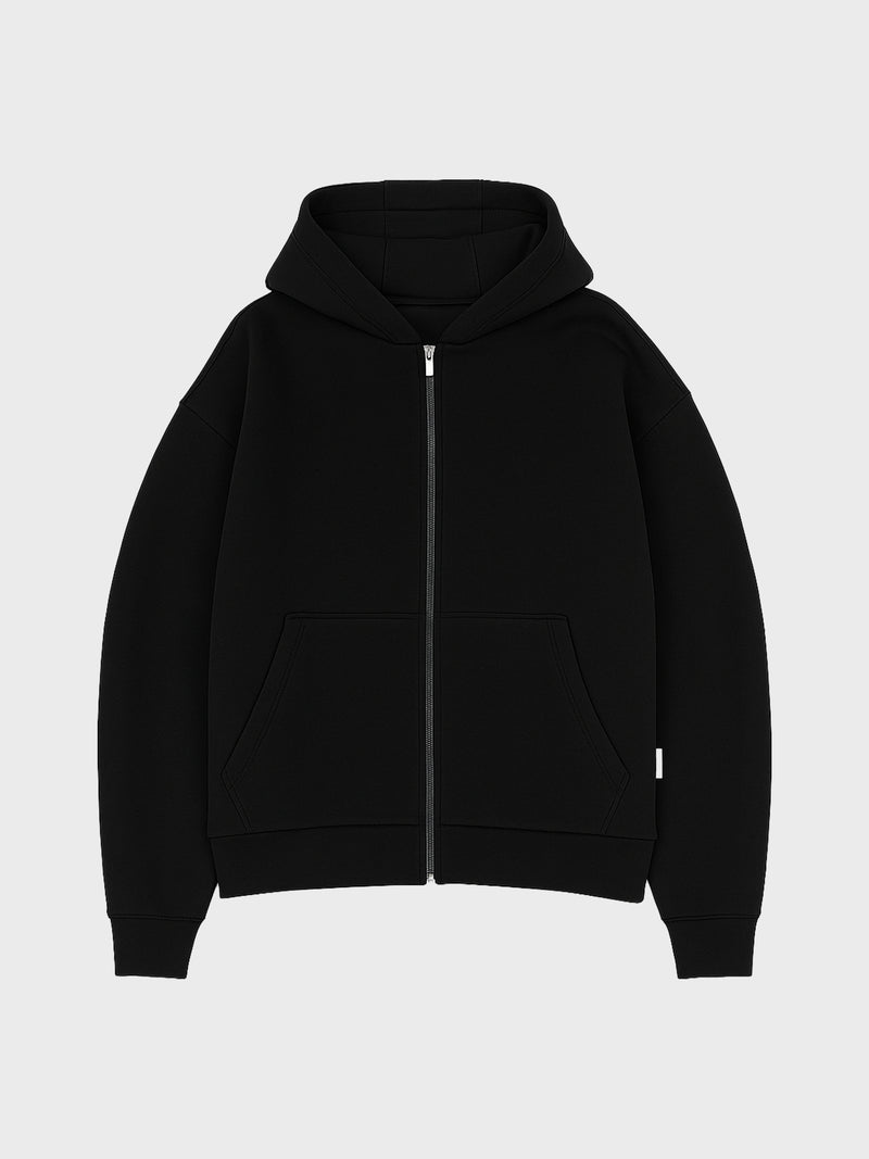 GRUNT GRHohen Scuba Zip Hood Jackets Black