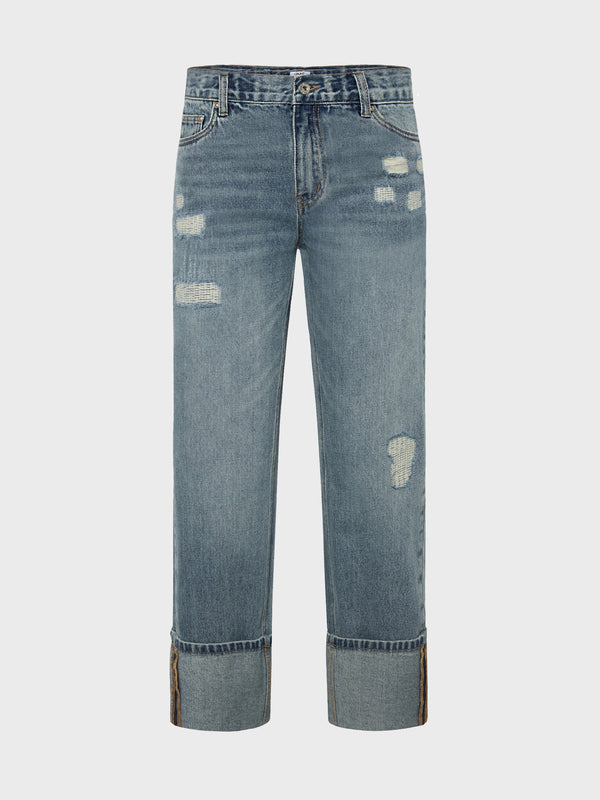 GRUNT GRInna Ankle Blue Vintage Jeans Blue Vintage