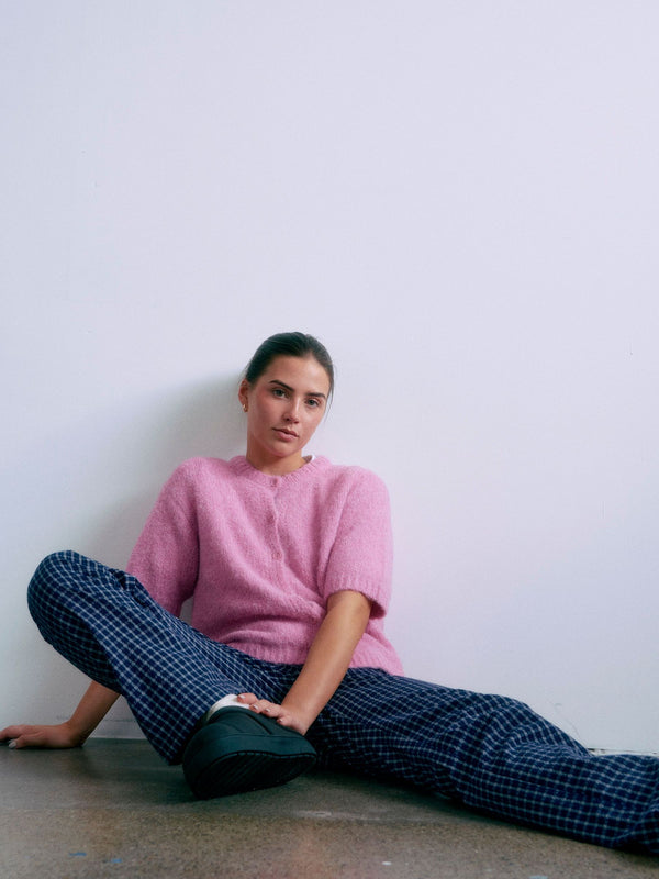 GRUNT GRJardi Check Pants Pants Navy-Mix