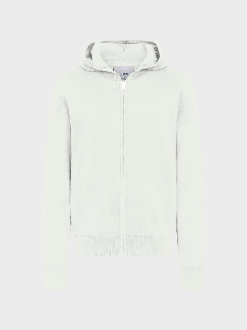 GRUNT GRJohn Zip Hood Knit Knits Off White