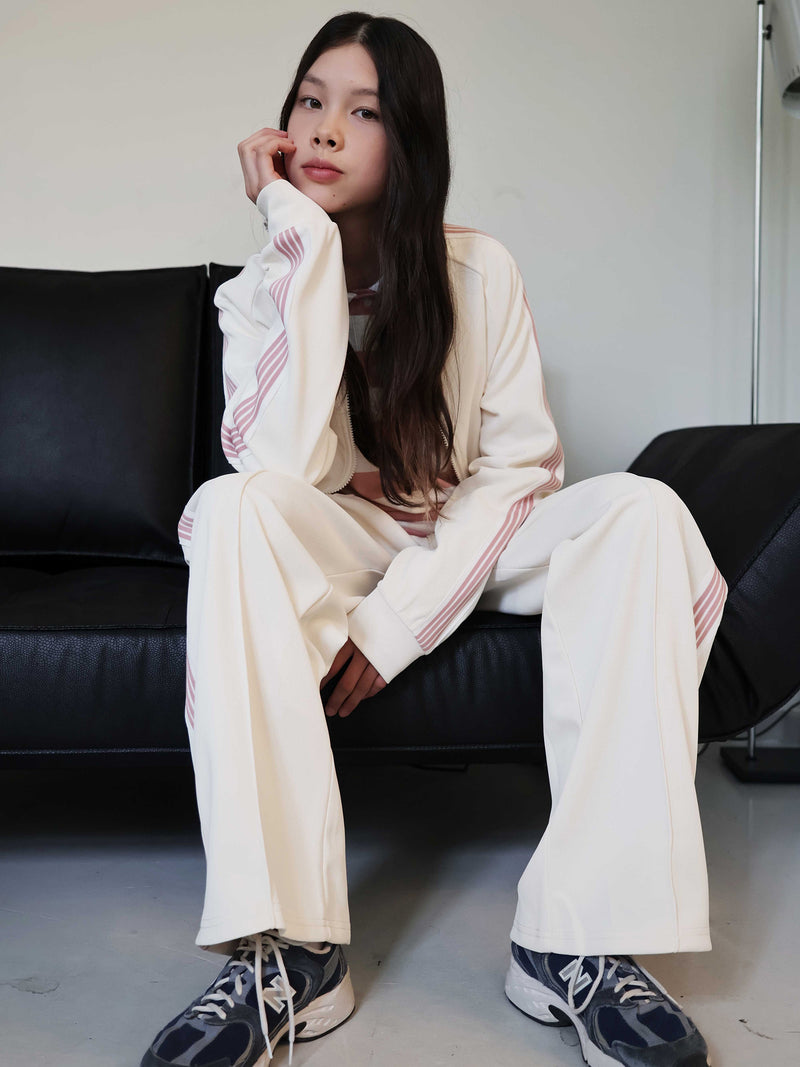 GRUNT GRJuni Sports Zip Cardigan Sweats Off White