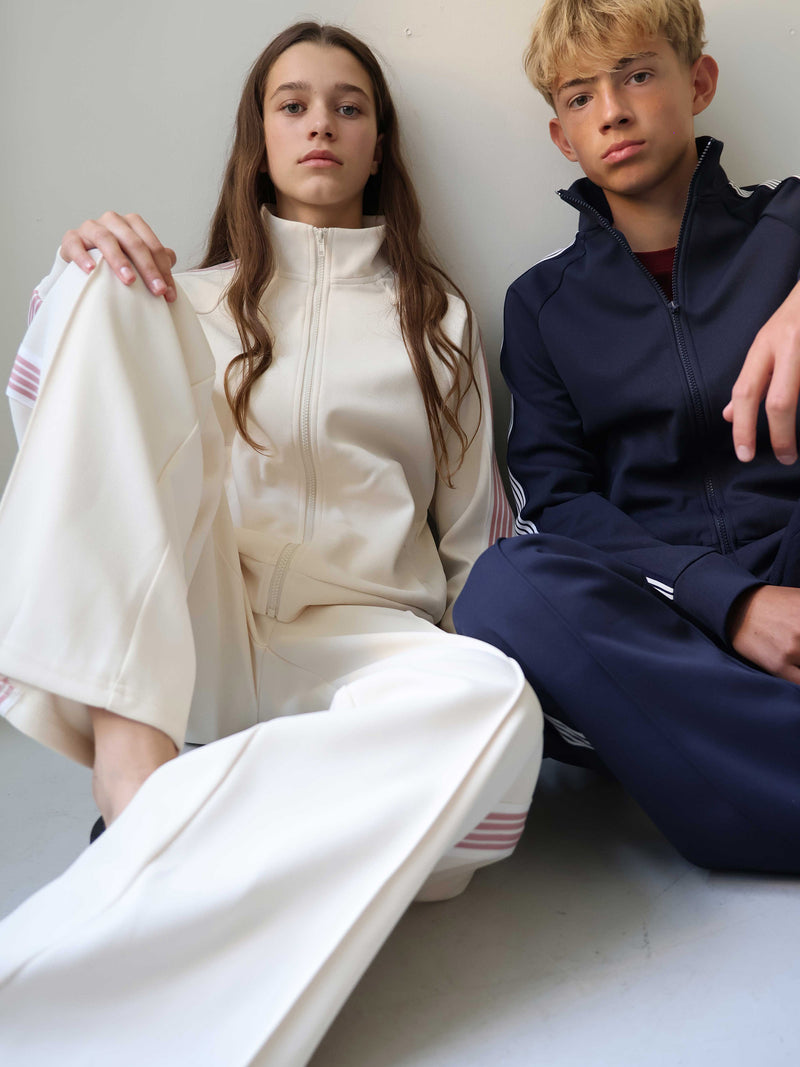 GRUNT GRJuni Sports Zip Cardigan Sweats Off White