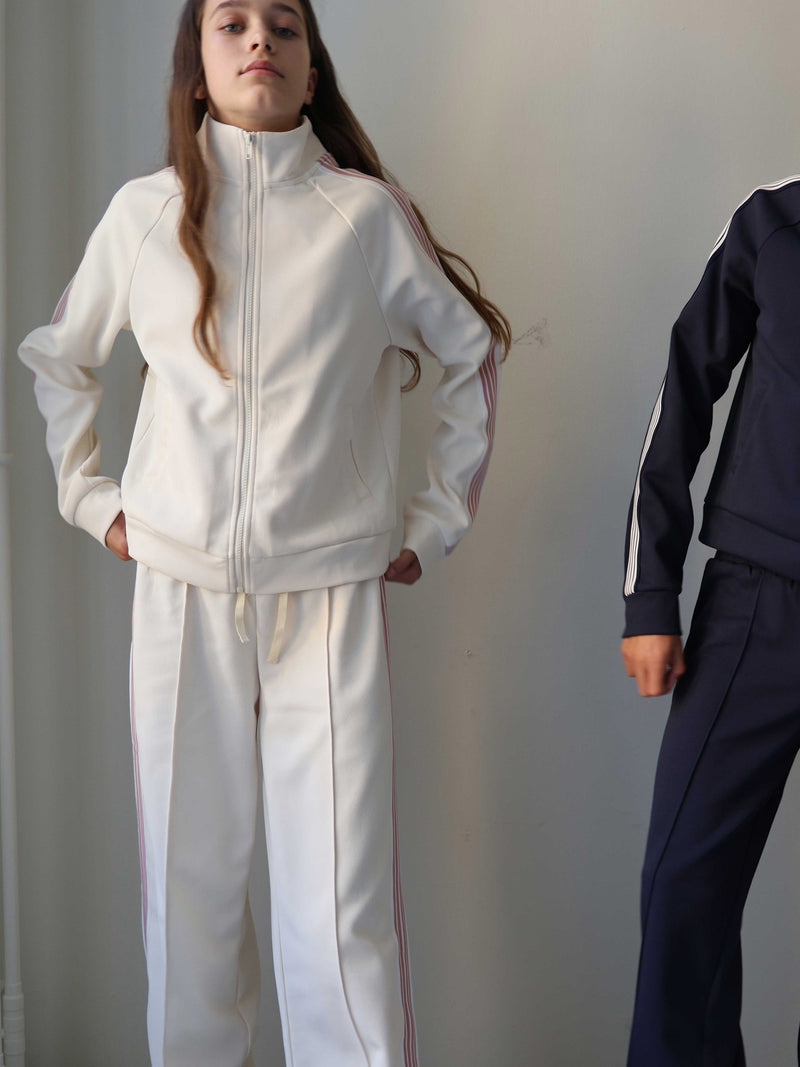 GRUNT GRJuni Sports Zip Cardigan Sweats Off White