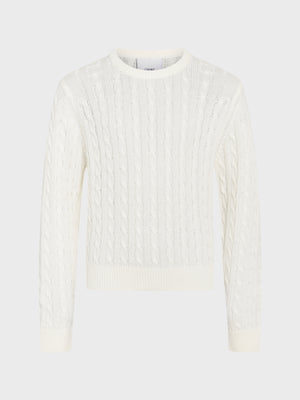 GRUNT GRLine Cable LS Knit Knits Off White