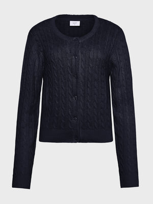 GRUNT GRLine Cable LS Knit Cardigan Knits Navy
