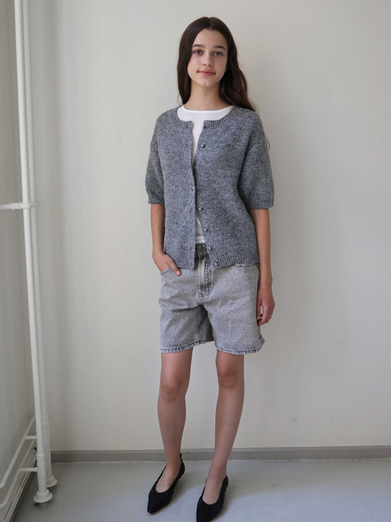 GRUNT GRLins SS Knit Knits Dark Grey