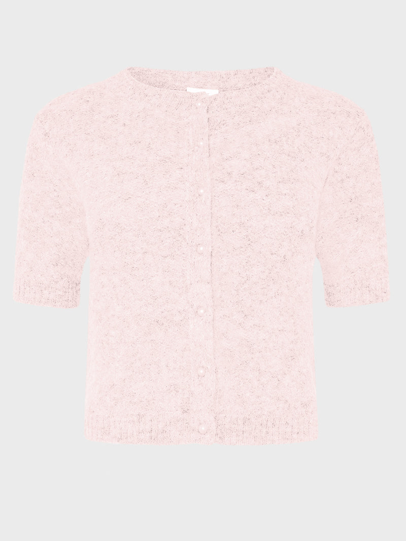 GRUNT GRLins SS Knit Knits Lyserød