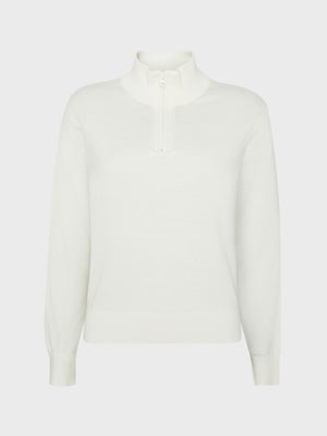 GRUNT GRLudvig Half Zip Knit Knits Off White