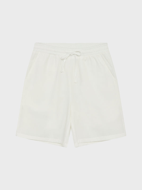 GRUNT GROle Linen shorts Shorts White