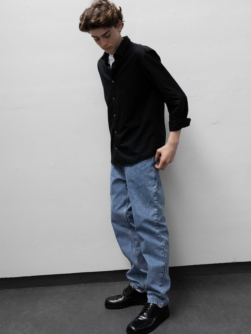 GRUNT GRStreet Loose Mid Blue Jeans Mid Blue