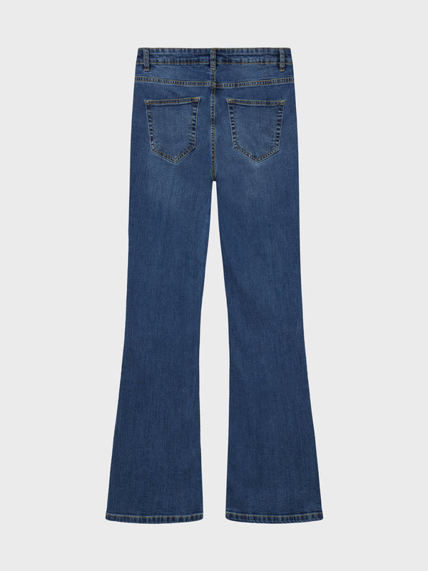 GRUNT GRTexas Low Flare Blue Jeans Blue