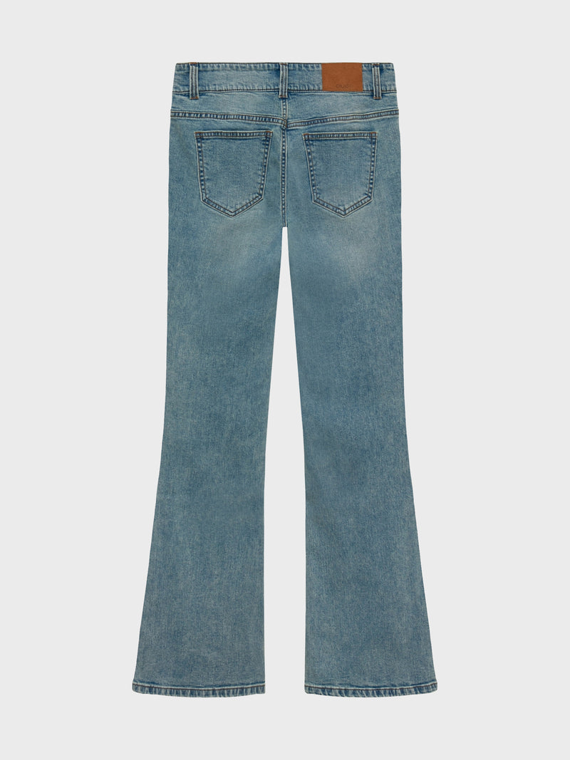 GRUNT GRVally low Flare Dirt Jeans Blue