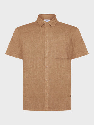 GRUNT GRVap Linen Shirt Shirts Light Brown