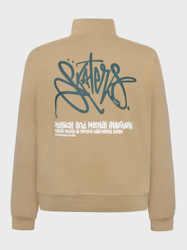 GRUNT GRVitto Half Zip Sweat Sweats Sand