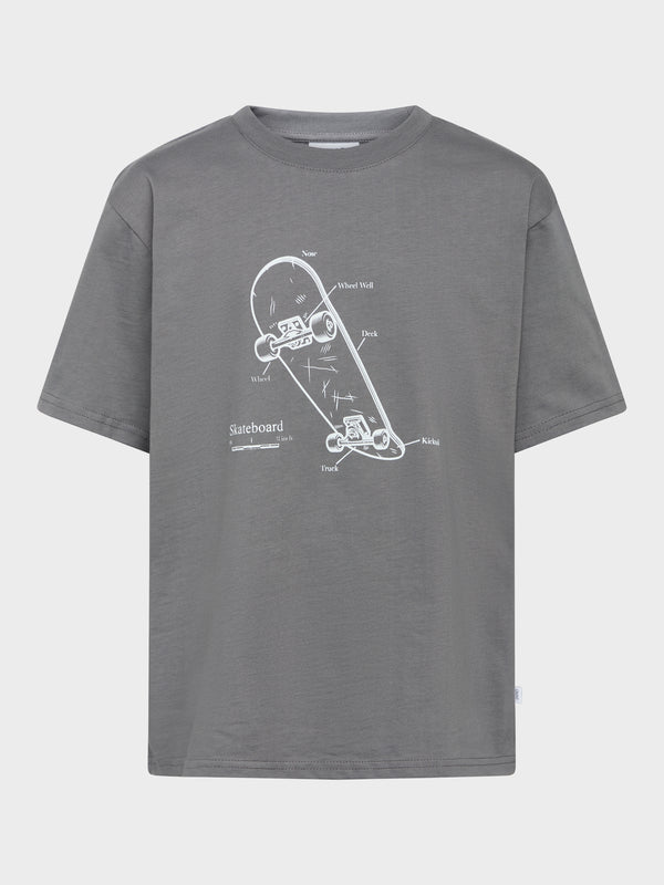 GRUNT Louviere Tee T-Shirts Pewter