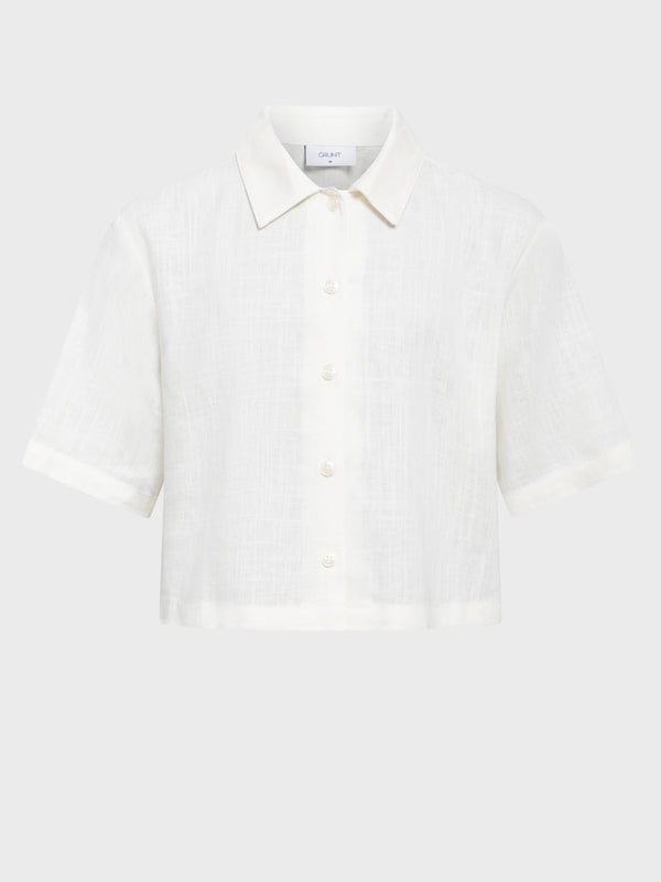 GRUNT Lusi Linen Shirt Shirts White