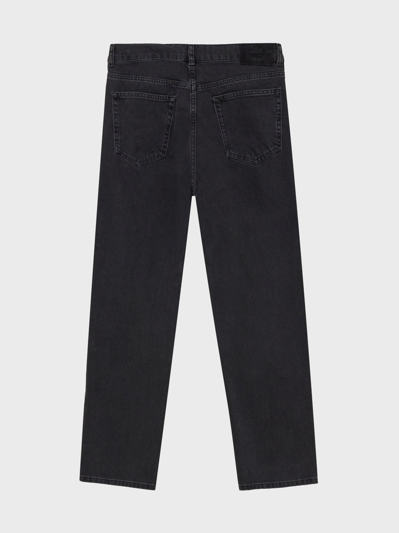 GRUNT Nadia Midrise Straight Black Jeans Black Vintage