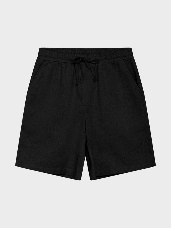 GRUNT Ole Linen shorts Shorts Black