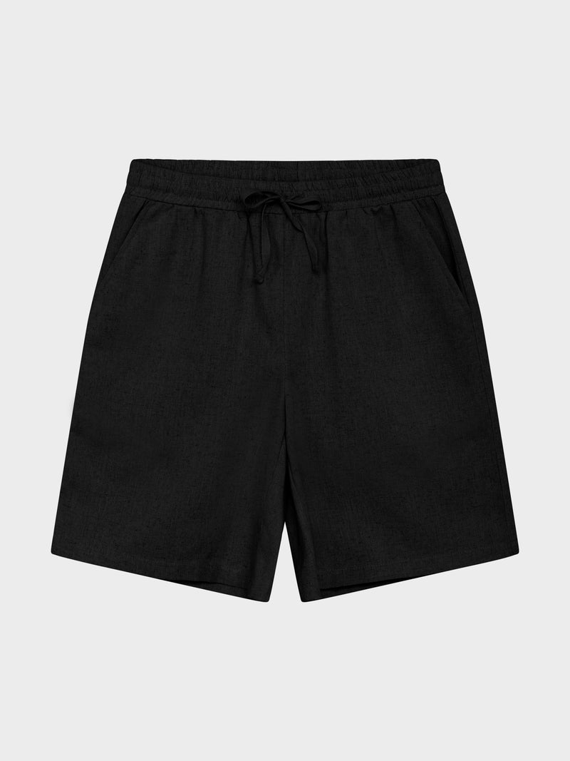 GRUNT Ole Linen shorts Shorts Black