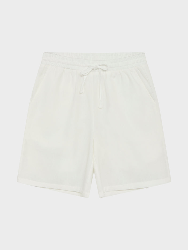 GRUNT Ole Linen shorts Shorts White