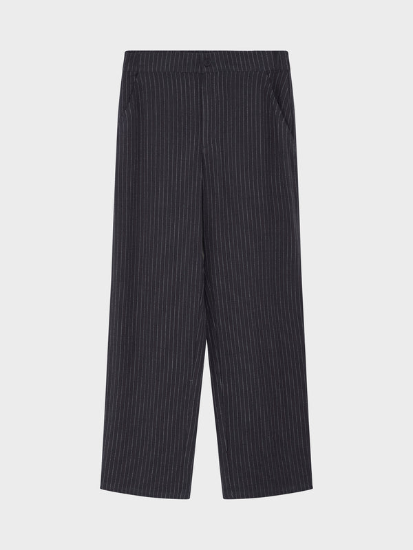 GRUNT Alex Linen Striped Pants Pants Navy
