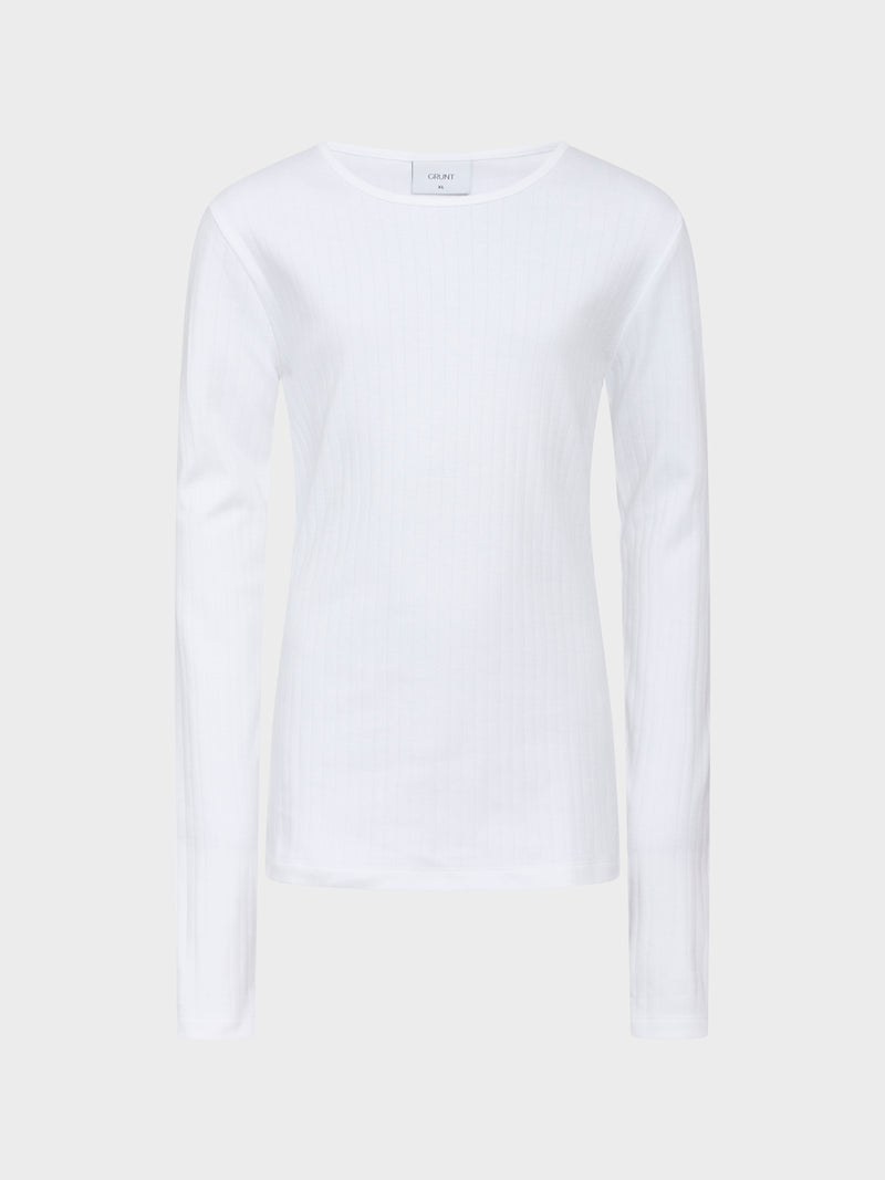 GRUNT Dopim Top LS T-Shirts White