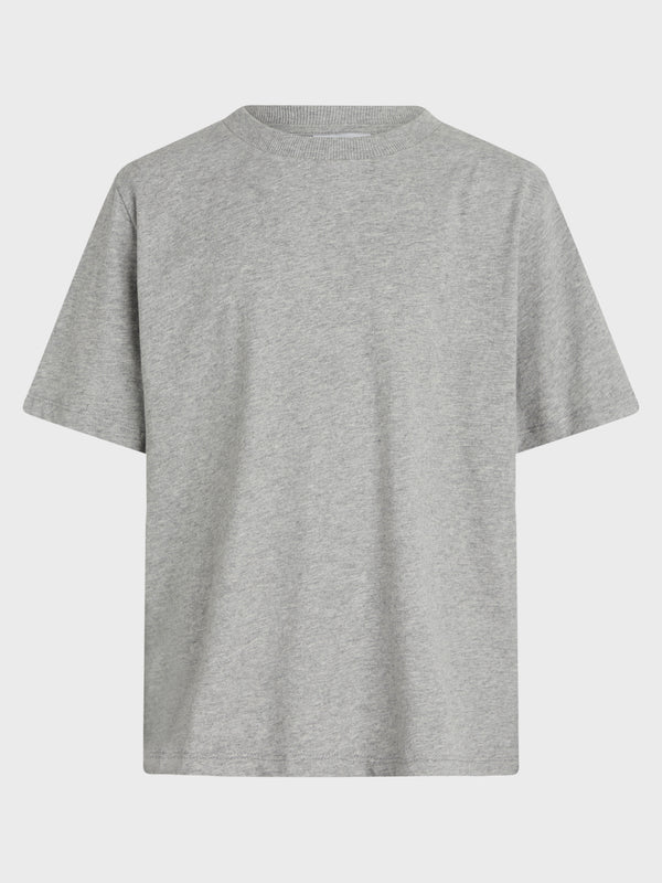 GRUNT OUR Asta Big Tee T-Shirts Grey Melange
