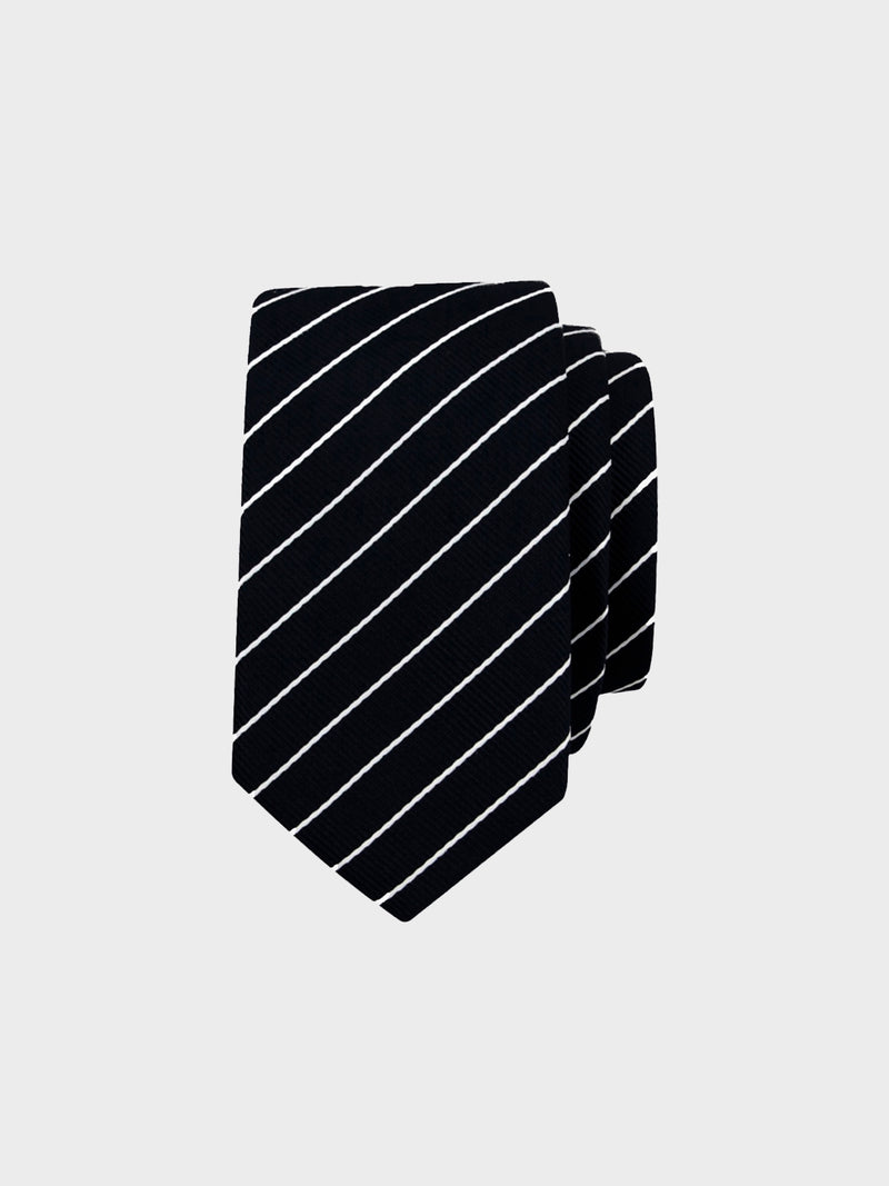 Formél Our For 5 Stripe Tie Accessories Black-White