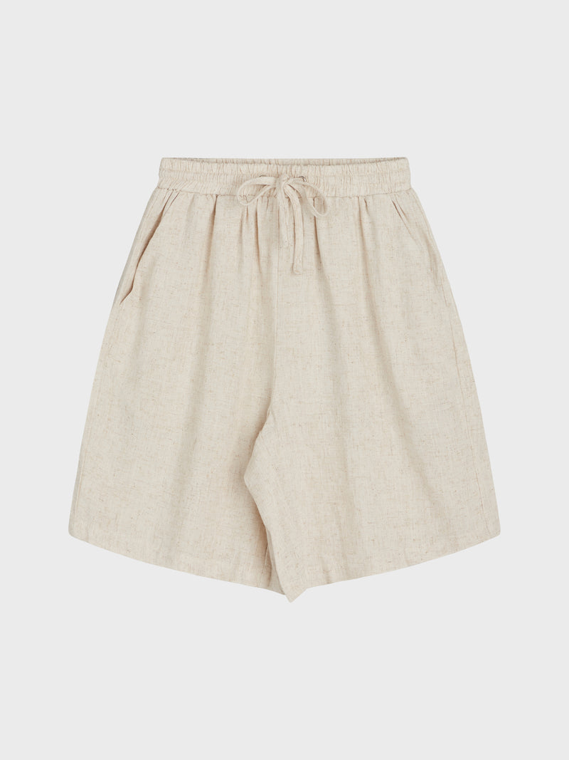 GRUNT Tanja Linen Shorts Shorts Sand