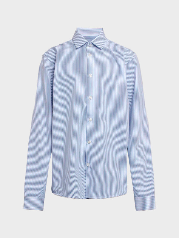 Formél Tex Stripe Shirt Shirts Blue